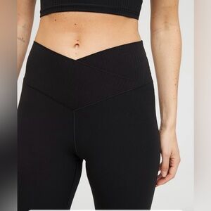 OFFLINE By Aerie Real Me High Waisted Crossover Rib Super Flare Legging, small